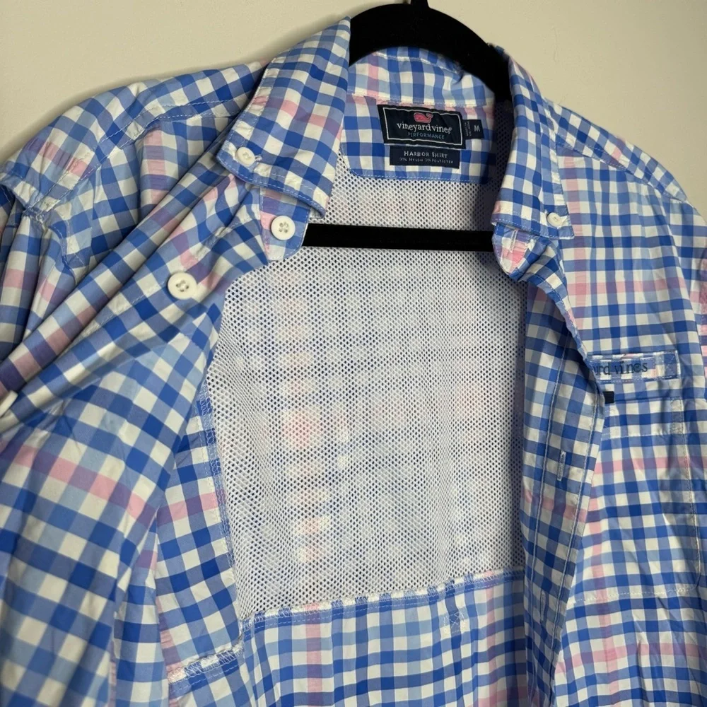 Vineyard Vines Harbor Performance Plaid Shirt. - Picture 2 of 7